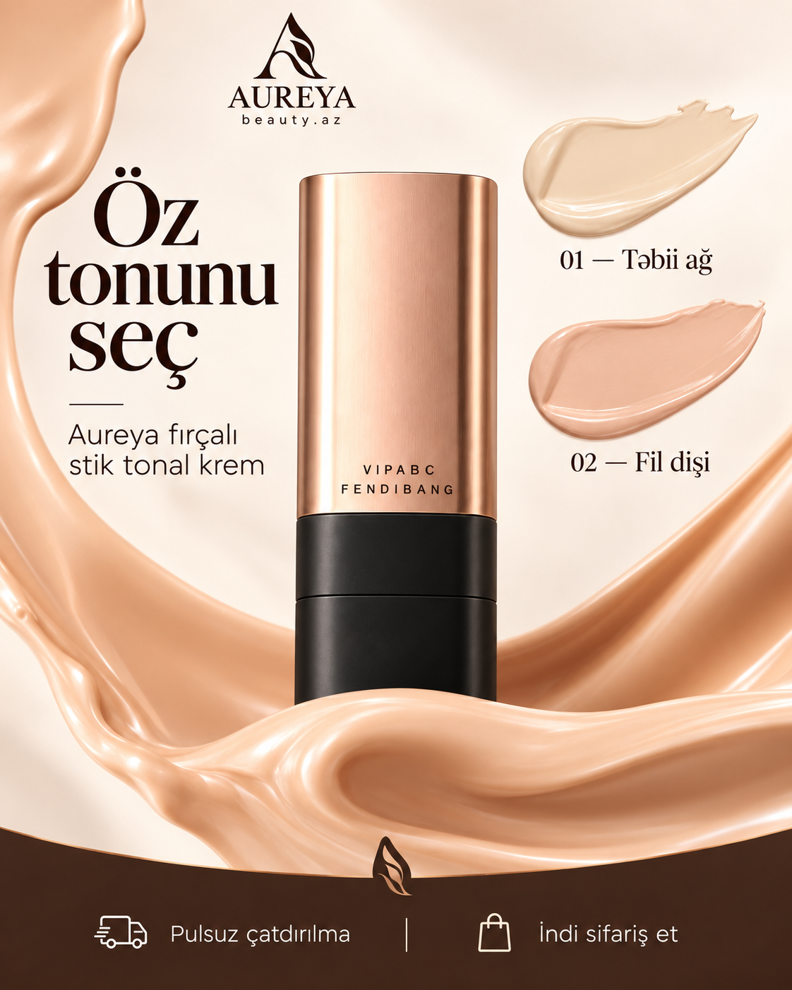 Aureya Stik Tonal Krem