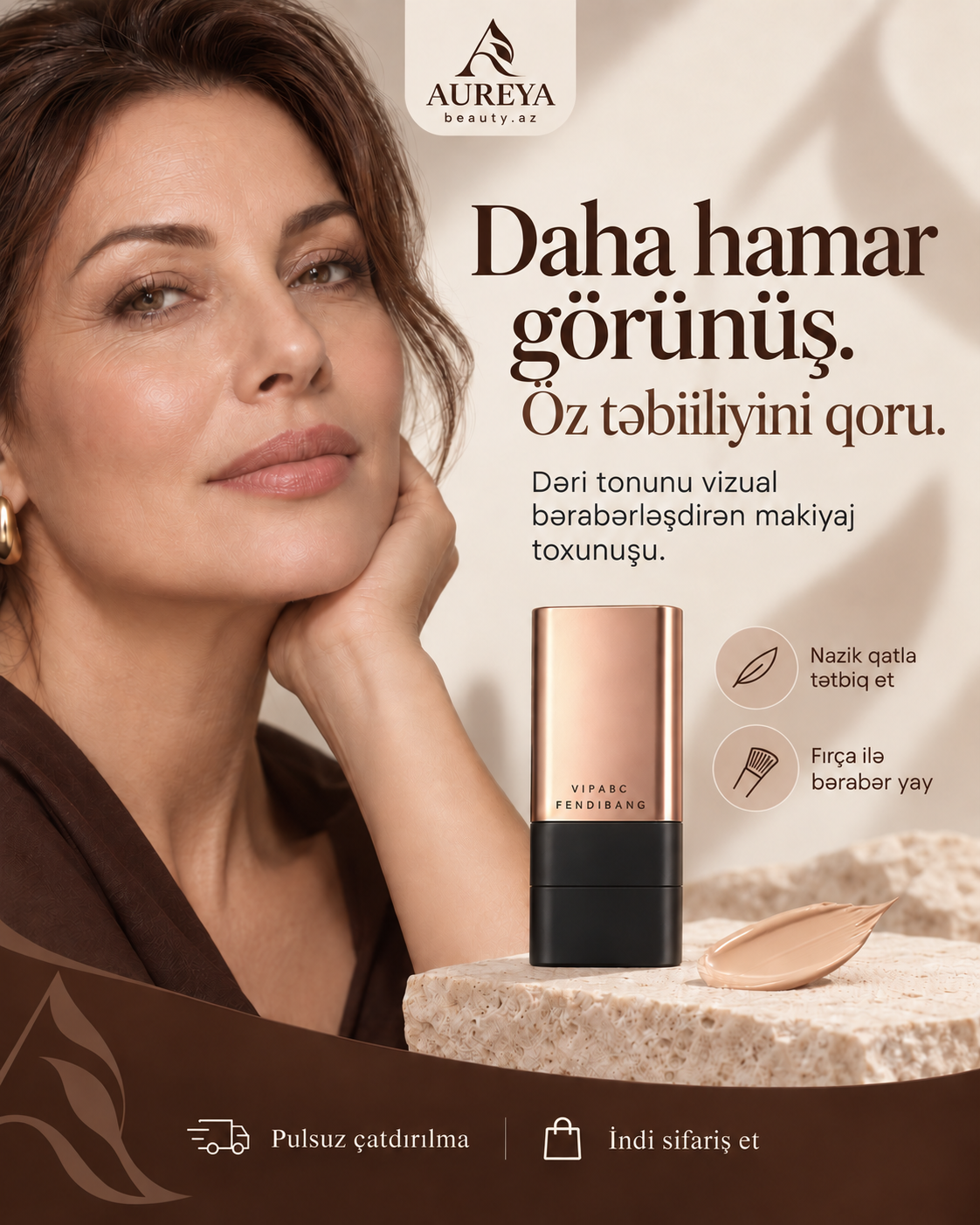 Aureya Stik Tonal Krem